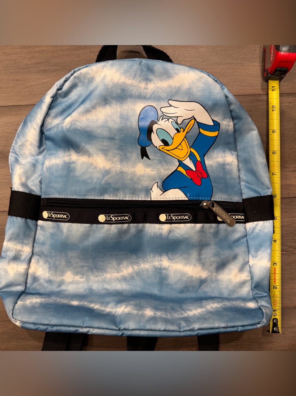 Lesportsac Light Blue Tie-Dye Donald Duck Backpack